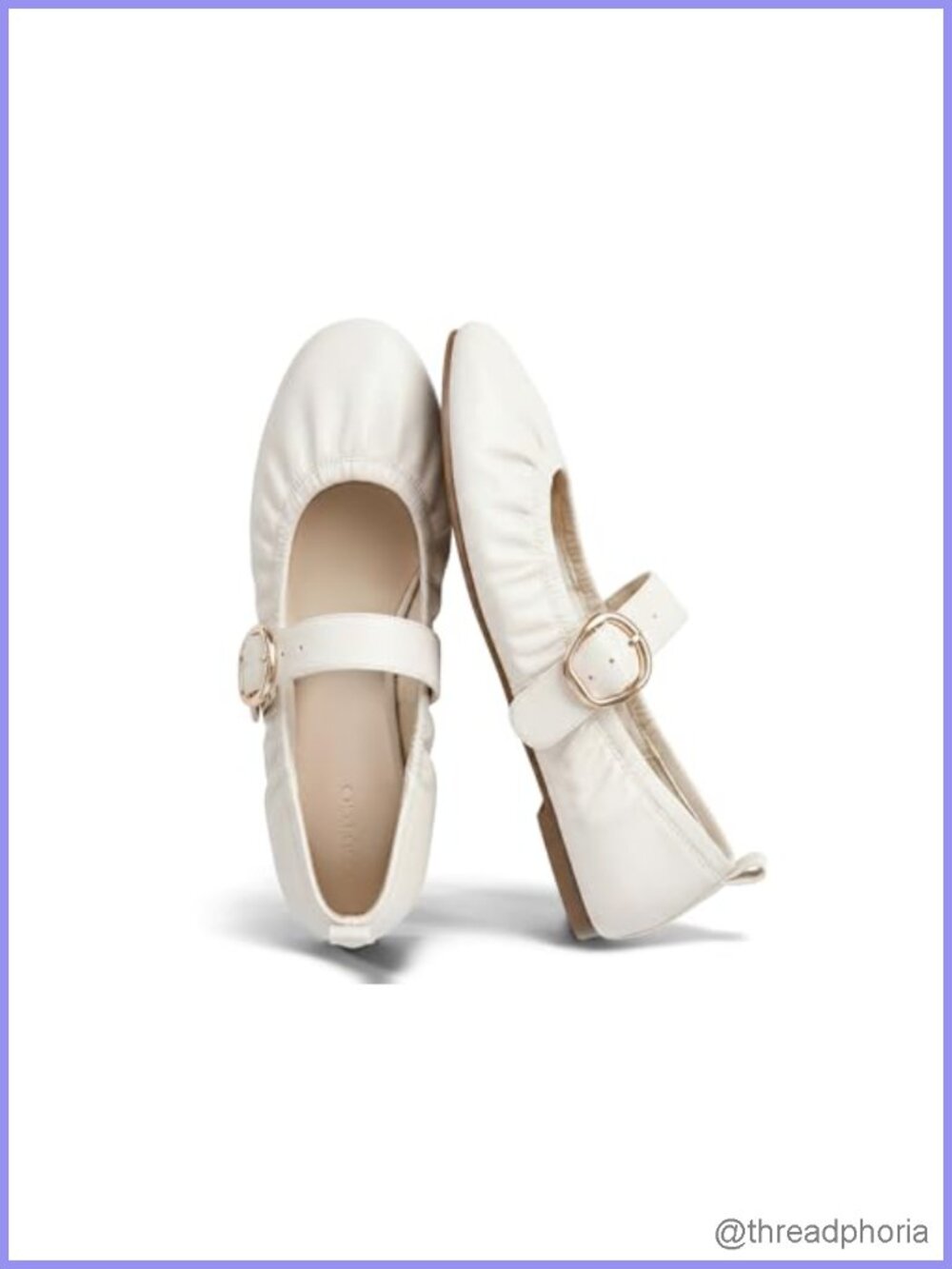 Mary Jane Ballet Flats Ruched Round Toe Slip On Comfortable Dress Shoes